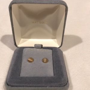 14kt Gold Studded Earrings